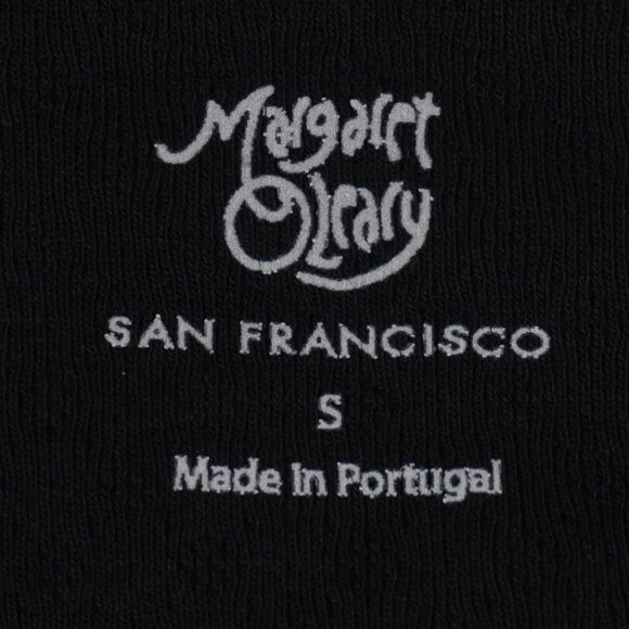 Margaret O'leary San Francisco Pointelle Cardigan in Black - Size Small (NWT) - Picture 5 of 7